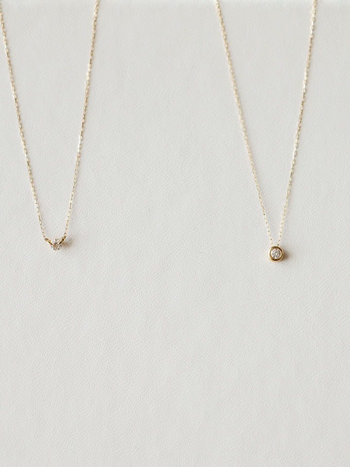Petite Diamond Necklace {Gold}
