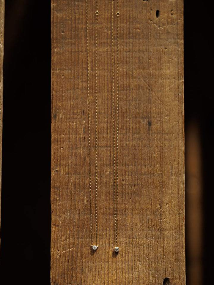 Petite Diamond Necklace {Gold}