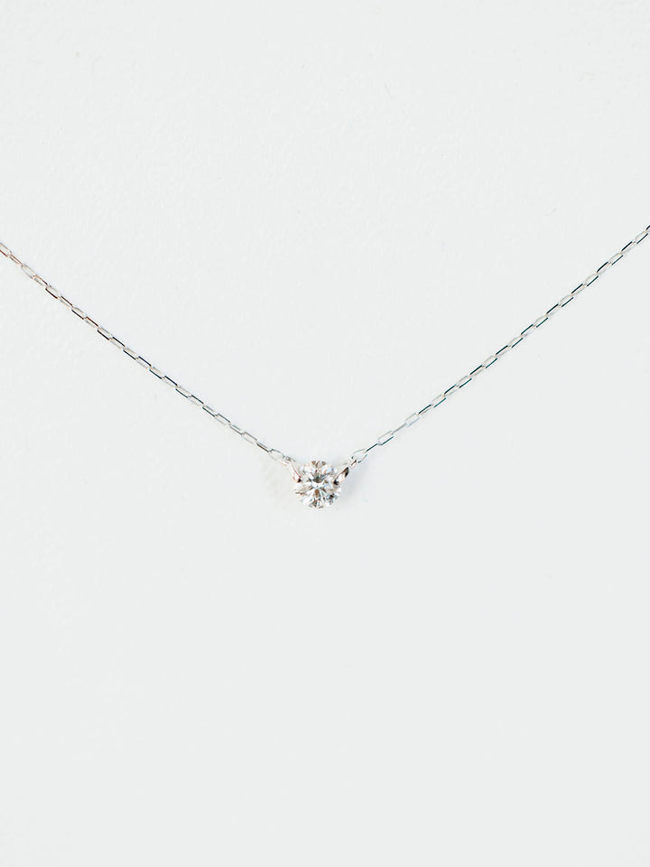 Petite Diamond Necklace {White Gold}