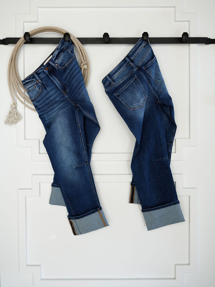 The Halsey High Rise Straight Leg Jean