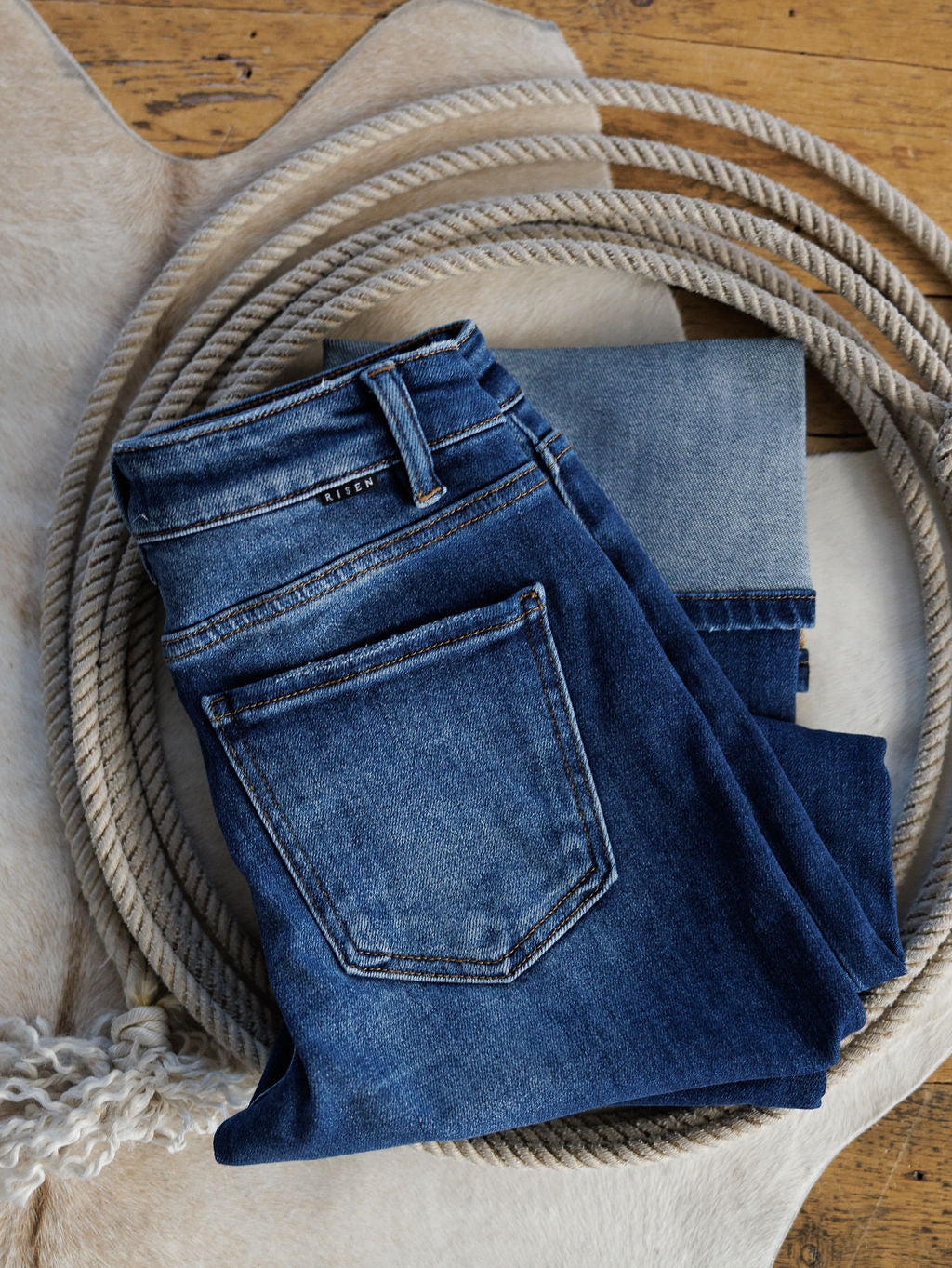 The Halsey High Rise Straight Leg Jean