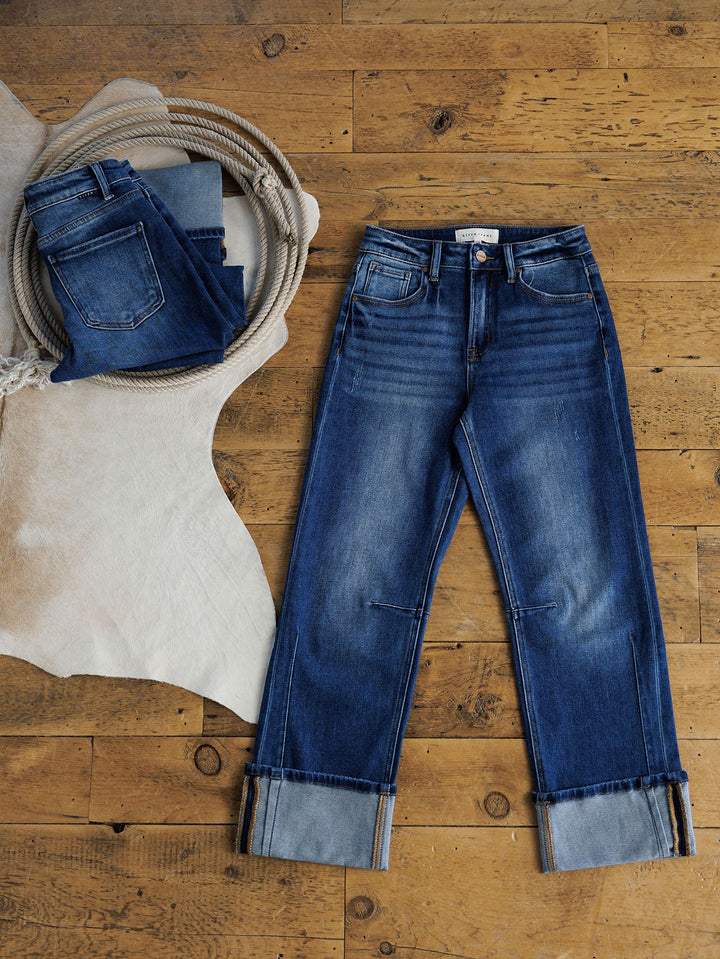 The Halsey High Rise Straight Leg Jean