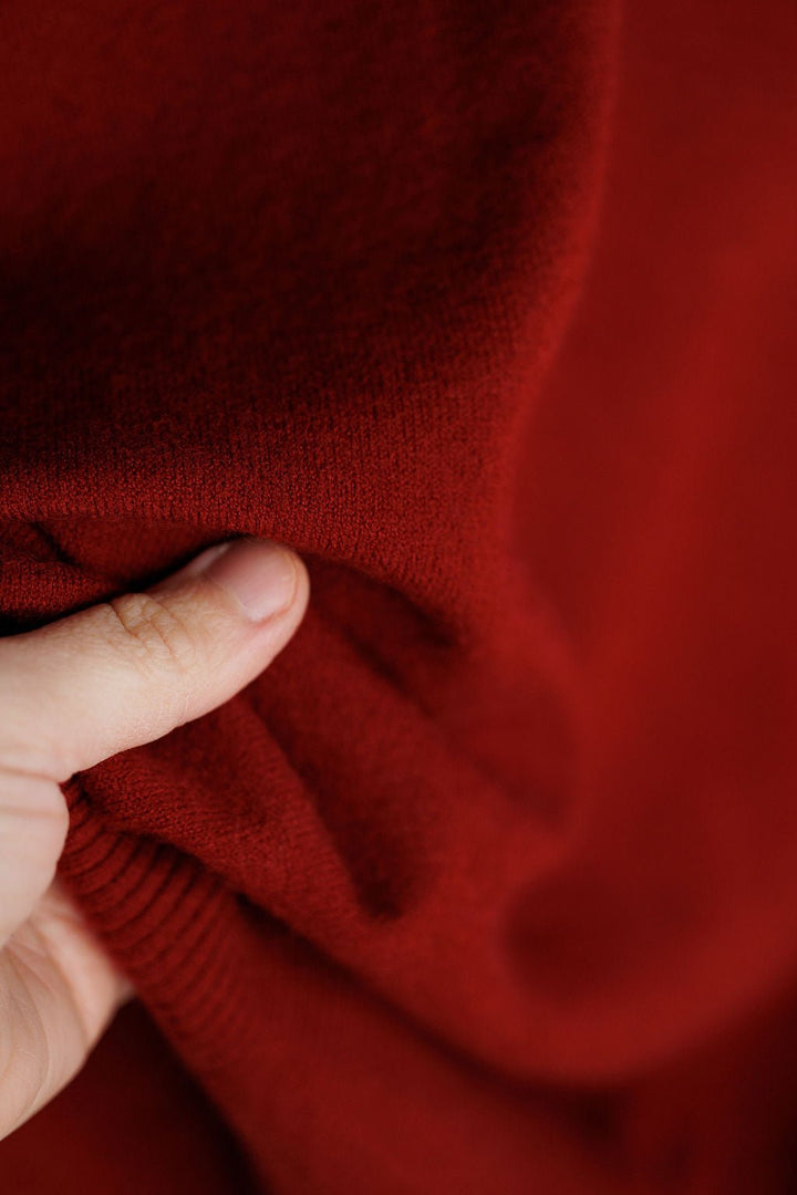 Sanford Red Knit Top