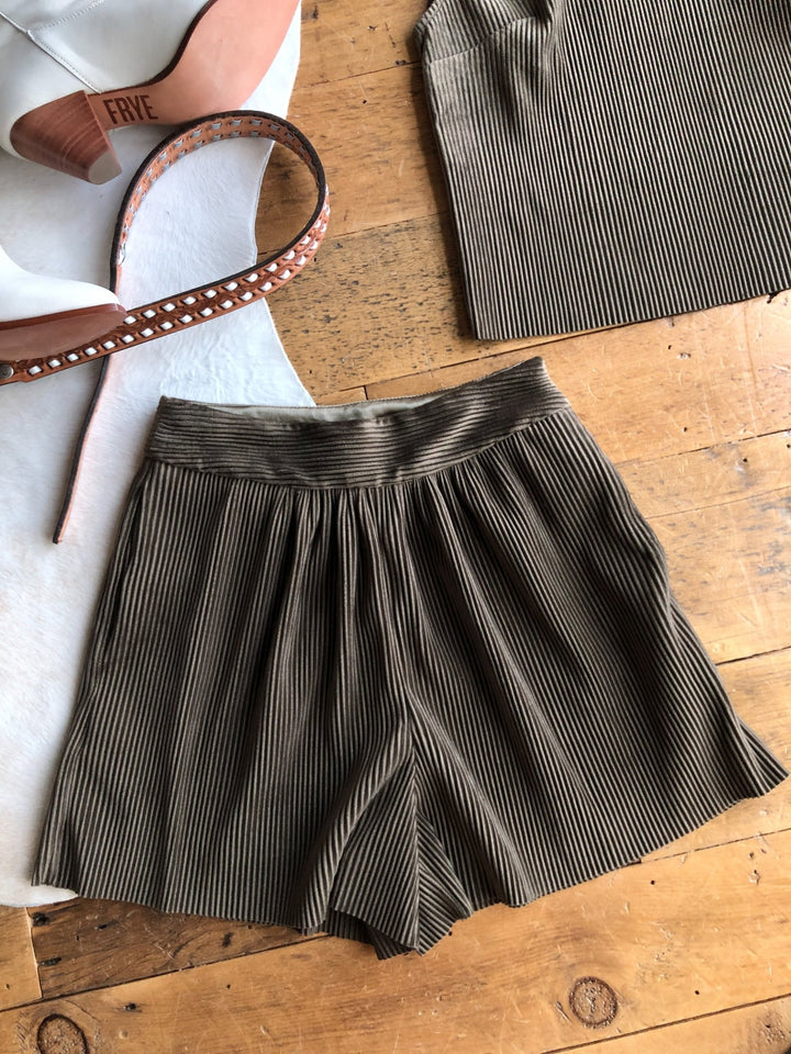 Sarita Brown Woven Velvet Set