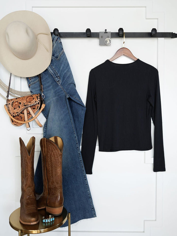 Sebree Black Buttery Soft Top
