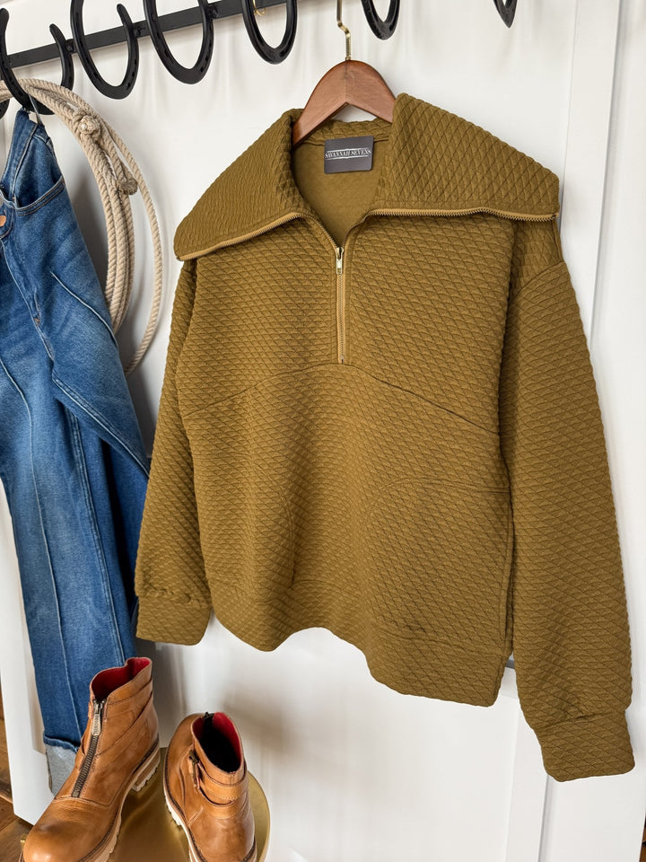 Sedalia Olive Quarter Zip