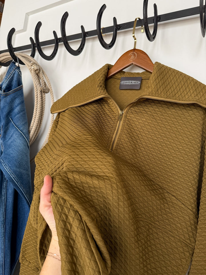 Sedalia Olive Quarter Zip