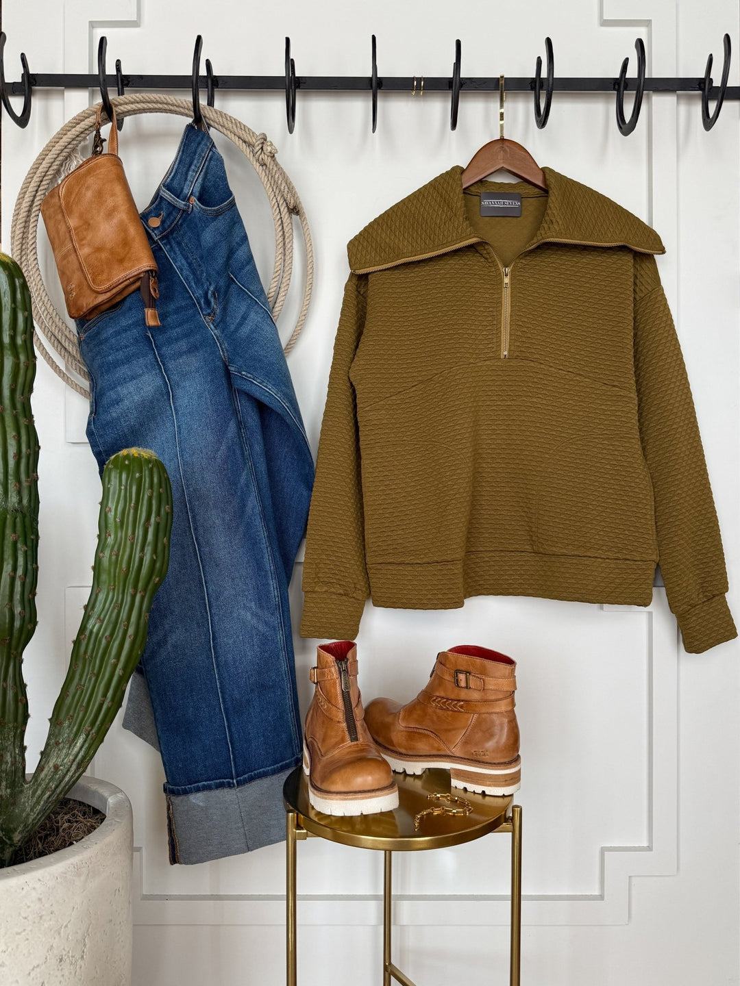 Sedalia Olive Quarter Zip