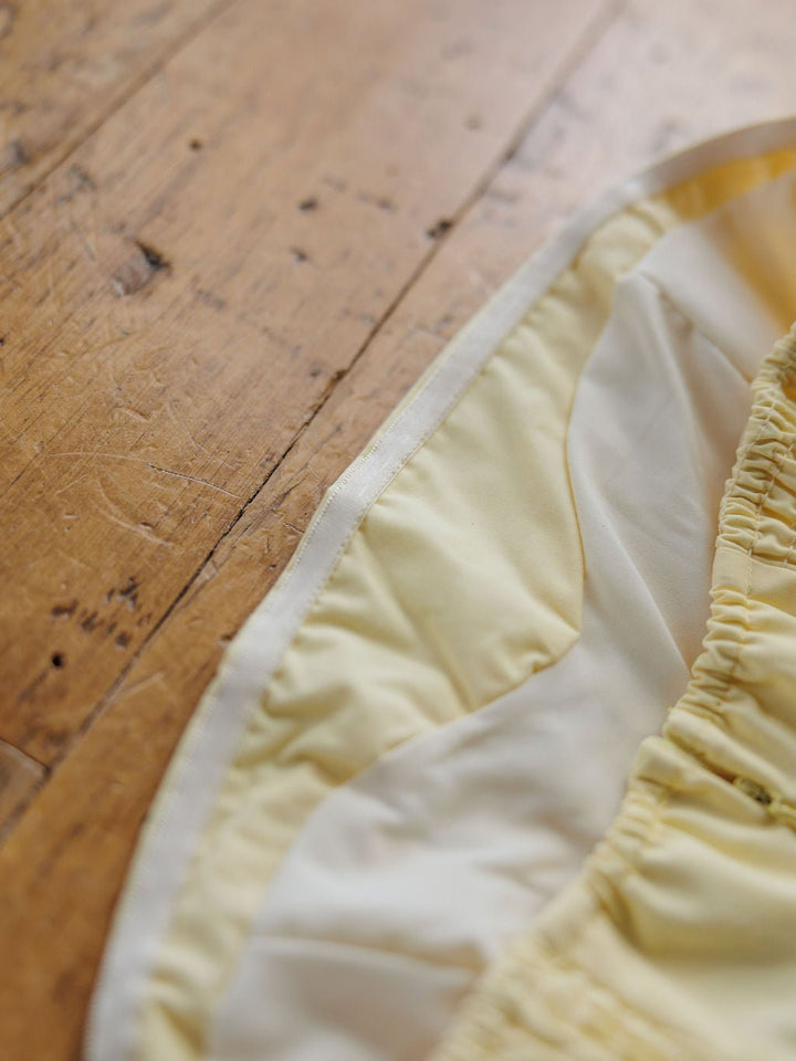 Selah Butter Yellow Bubble Hem Dress