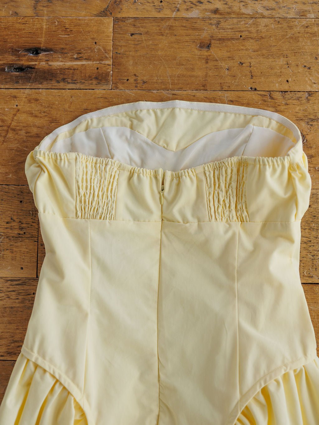 Selah Butter Yellow Bubble Hem Dress