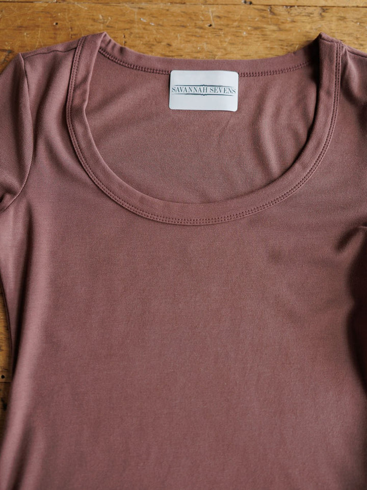 Seney Cherry Cola Soft Stretch Top