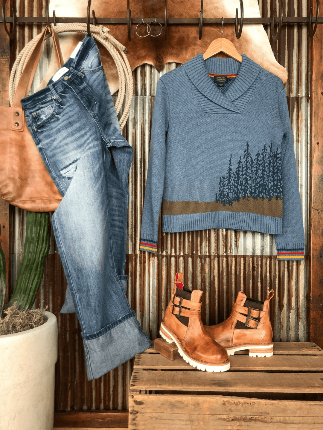 Silver Creek Pendleton Serene Top