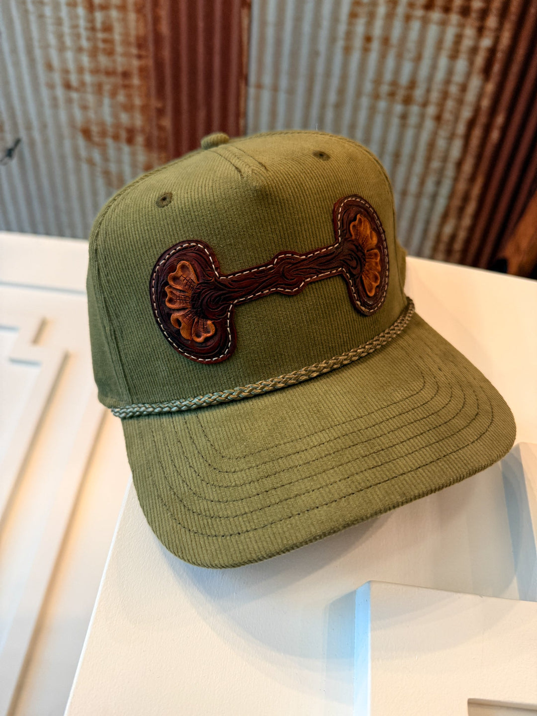 Snaffle Bit Olive Corduroy Cap