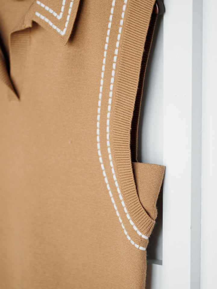 Sonoma Tan Woven Sleeveless Top