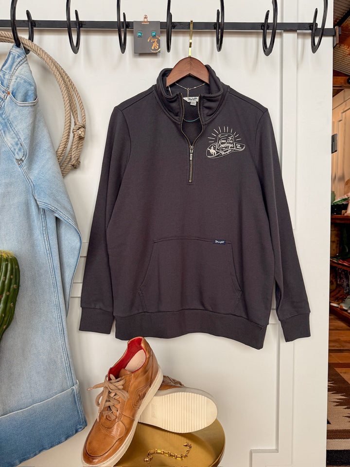 Stay Wild Charcoal Quarter Zip