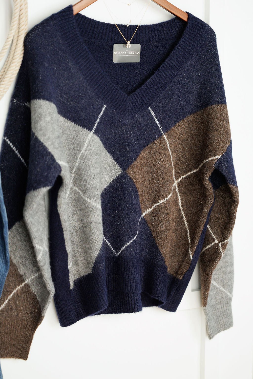 Suwanee Argyle Sweater