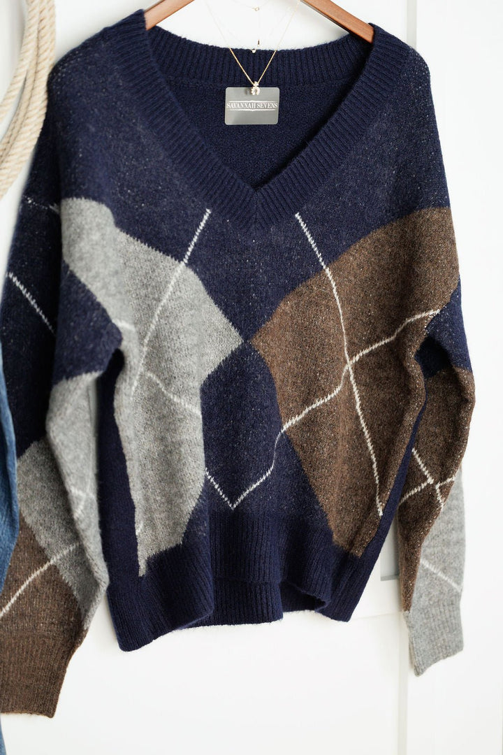 Suwanee Argyle Sweater