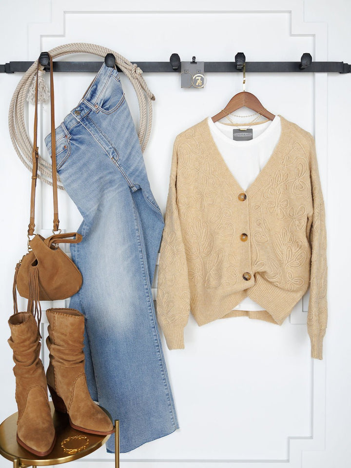 Sycamore Hills Floral Knit Cardigan