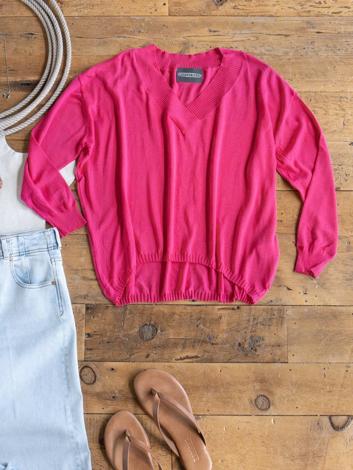 Tallula Fuchsia Modal Top