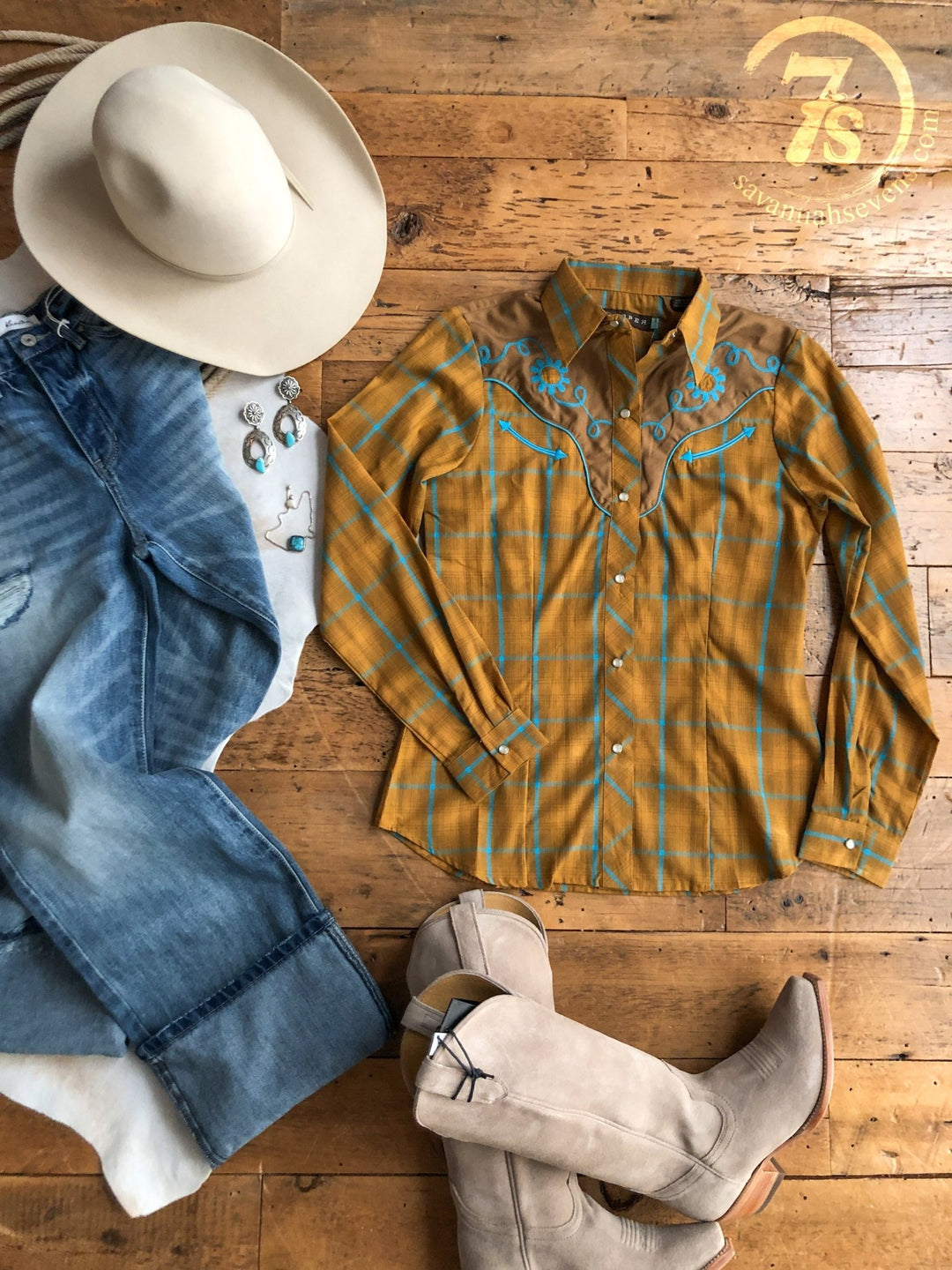 Tecumseh Western Plaid Pearl Snap