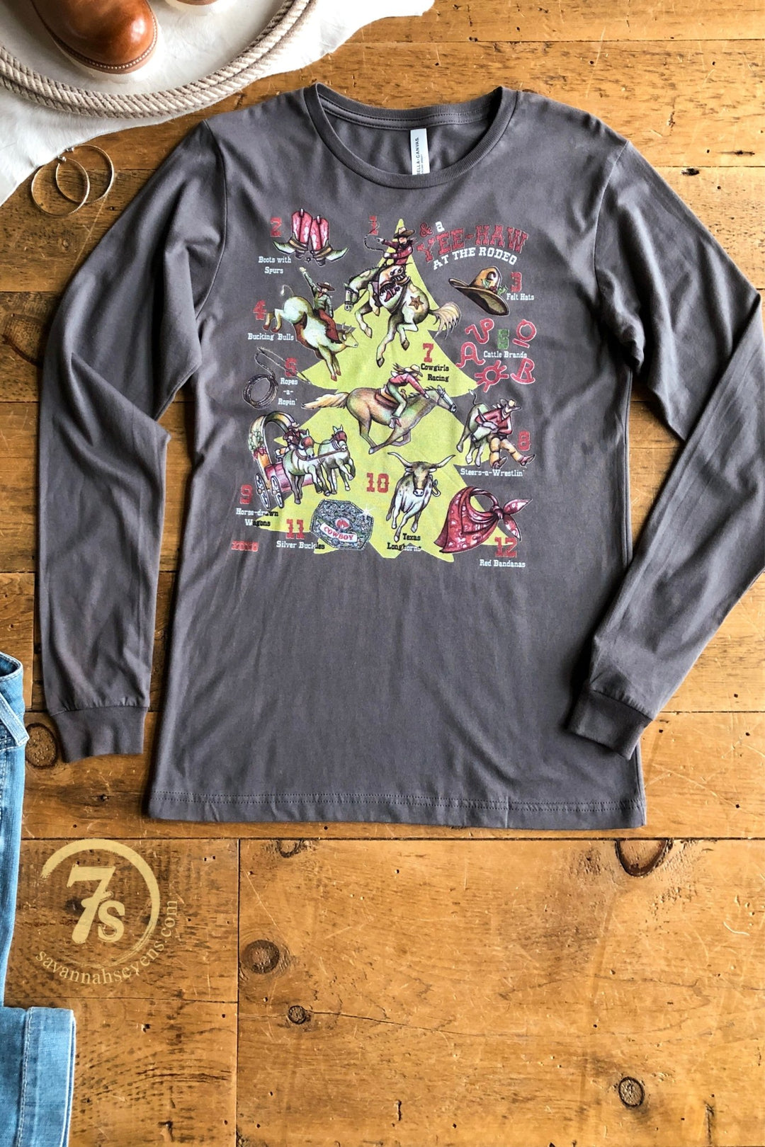 12 Days Of Cowboy Christmas Graphic Tee
