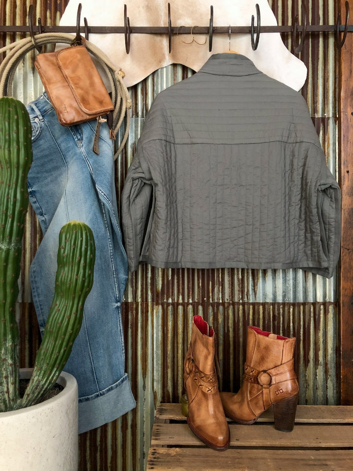 Alamo Grey Quilted Jacket