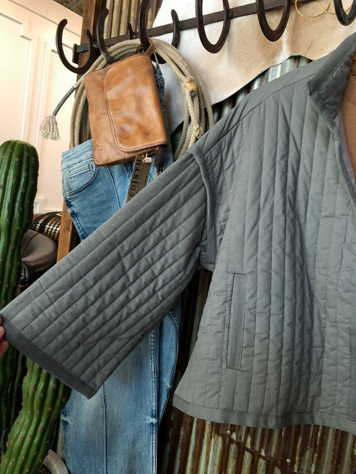Alamo Grey Quilted Jacket