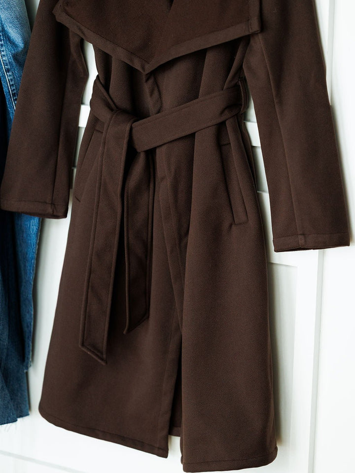 Avera Chocolate Longline Jacket