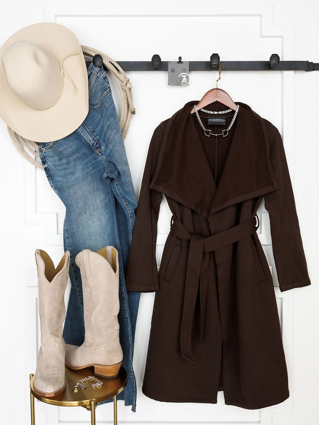 Avera Chocolate Longline Jacket