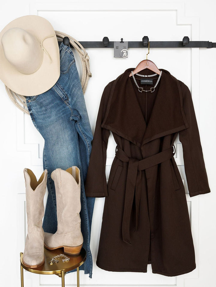 Avera Chocolate Longline Jacket