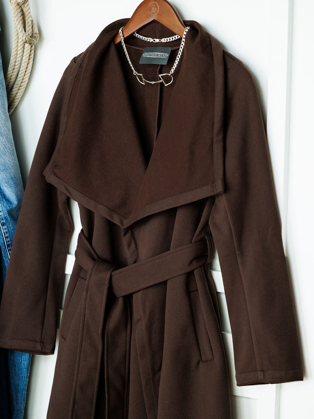 Avera Chocolate Longline Jacket