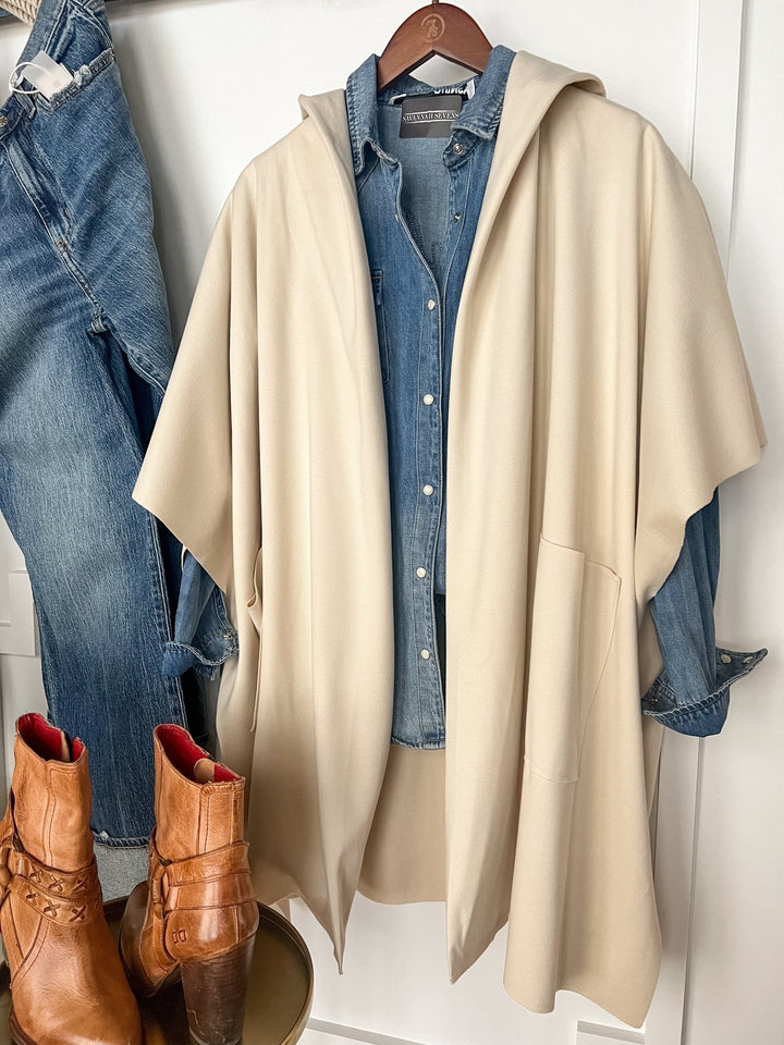Bandera Cream Cocoon Cardigan