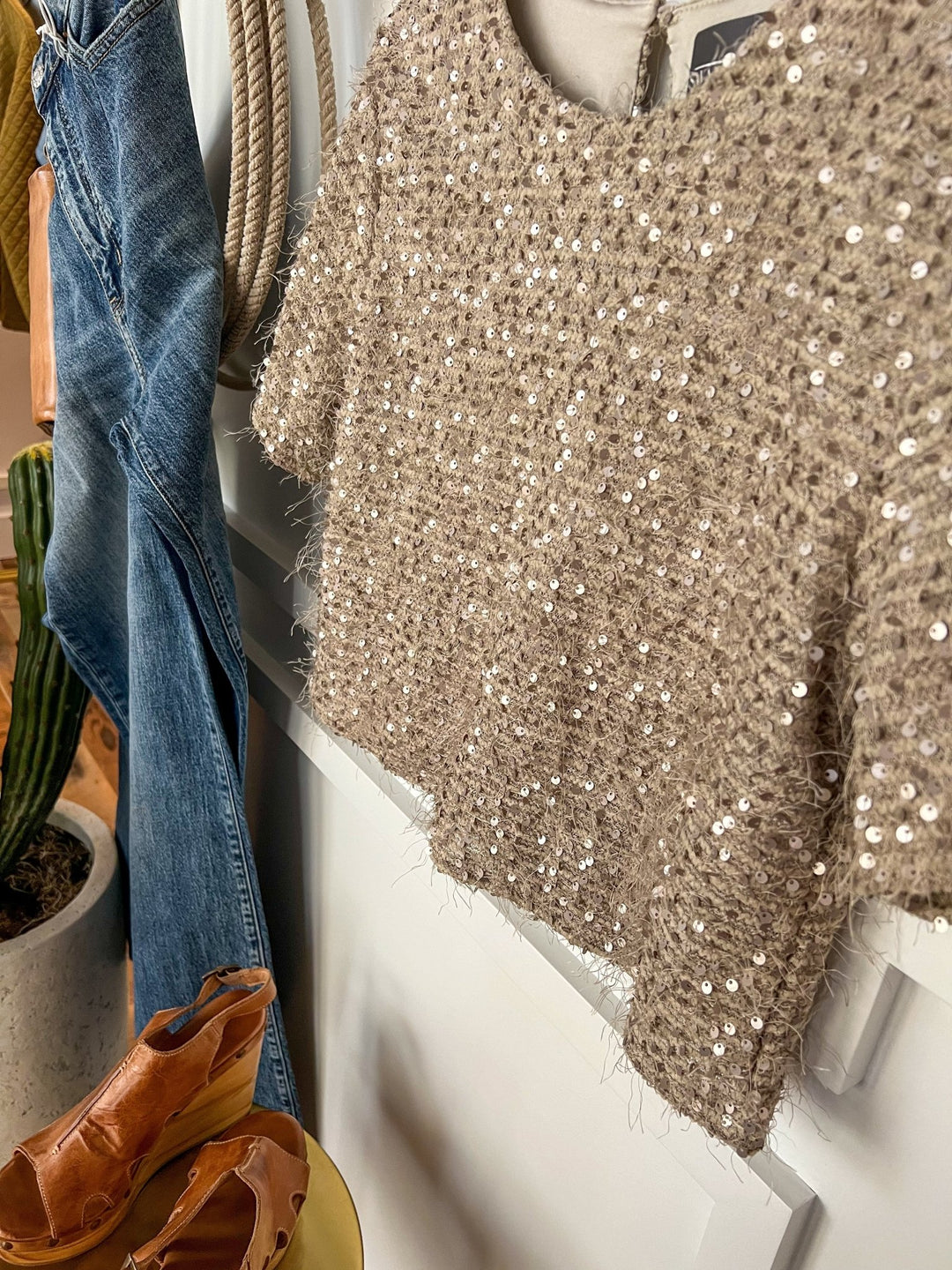 Celeste Sequin Top
