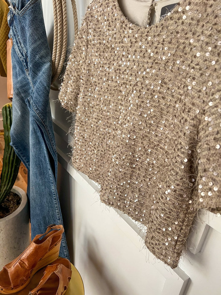 Celeste Sequin Top