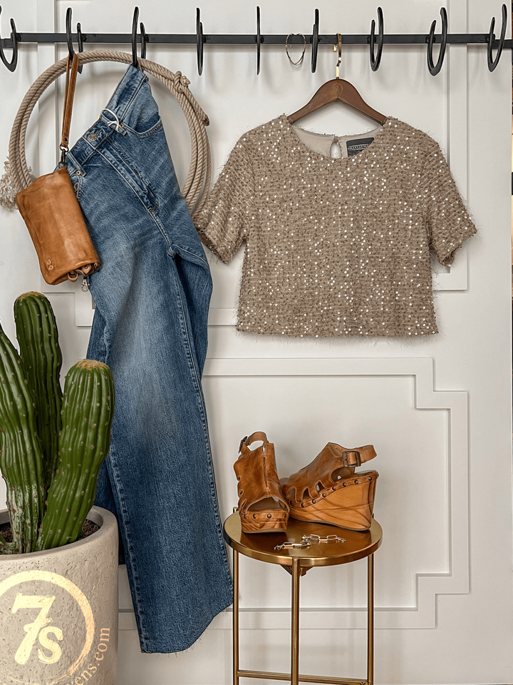 Celeste Sequin Top