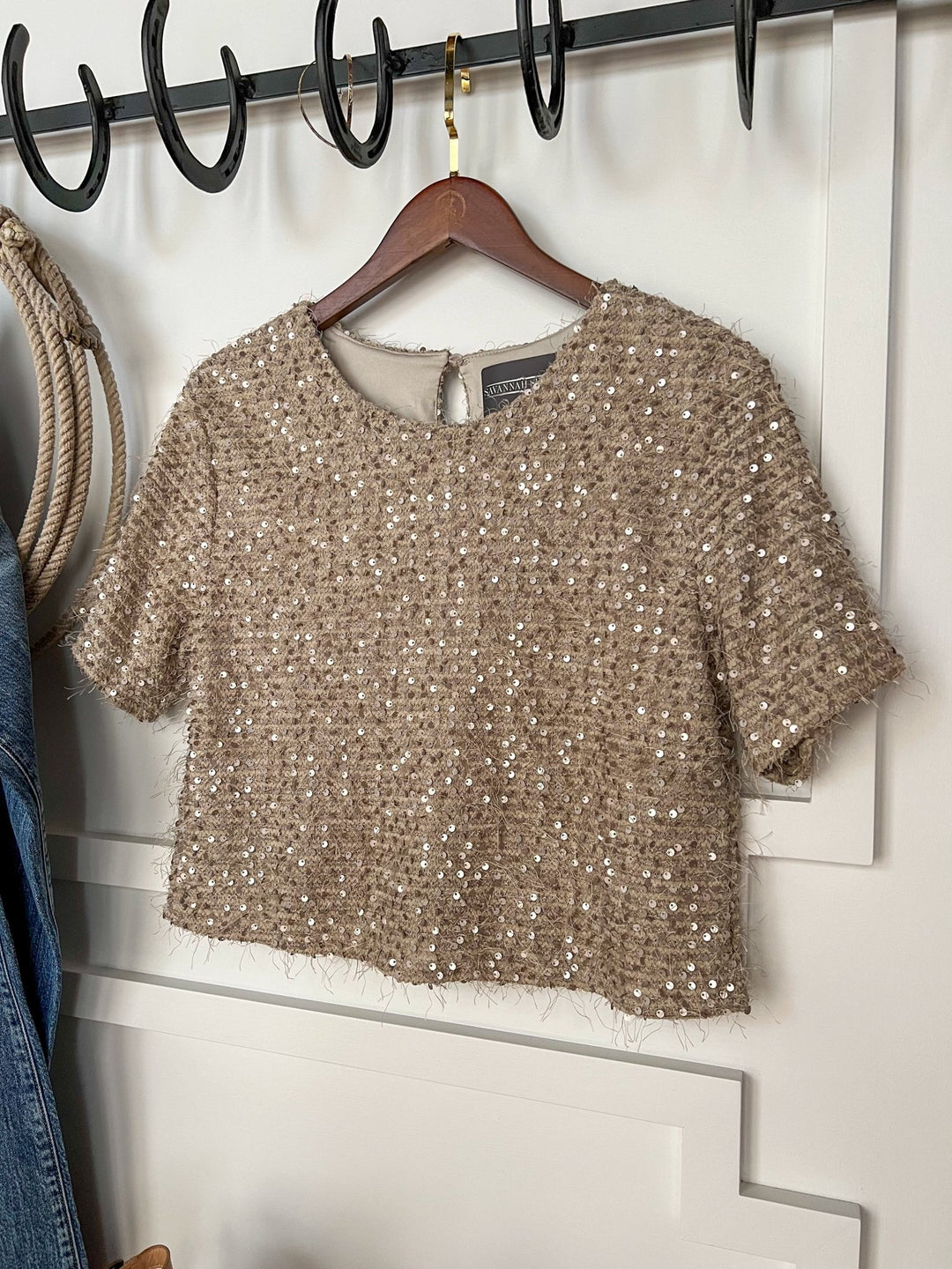 Celeste Sequin Top