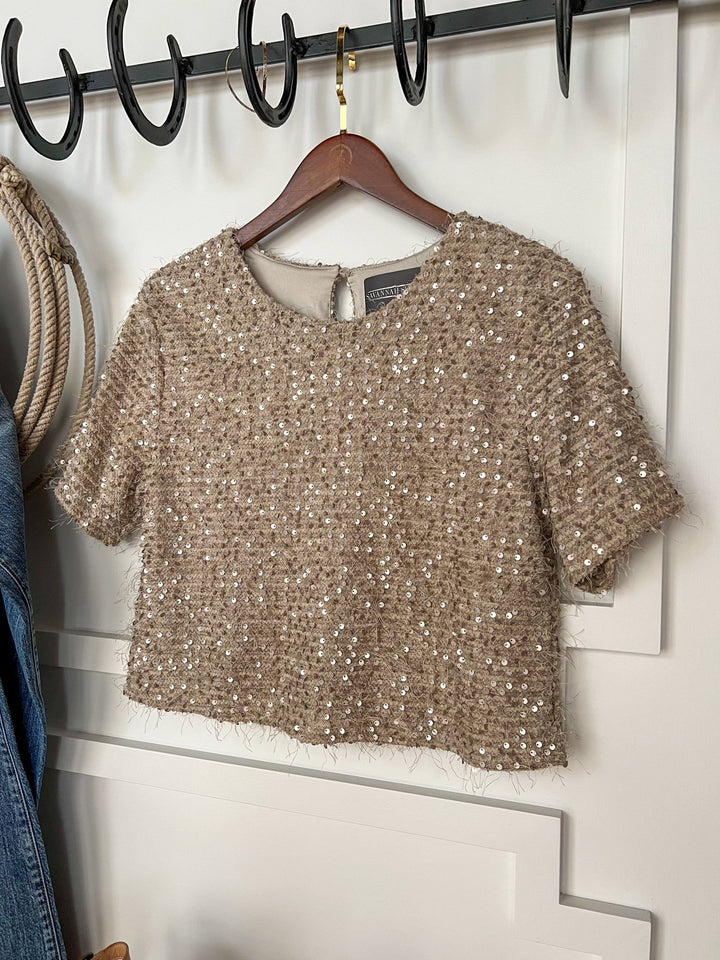 Celeste Sequin Top