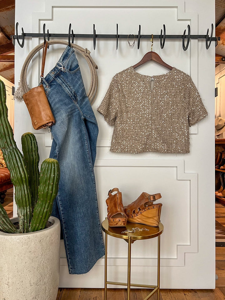 Celeste Sequin Top