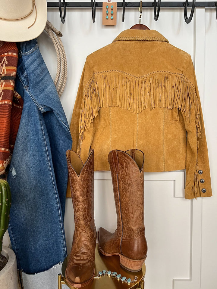 Checotah Leather Fringe Jacket
