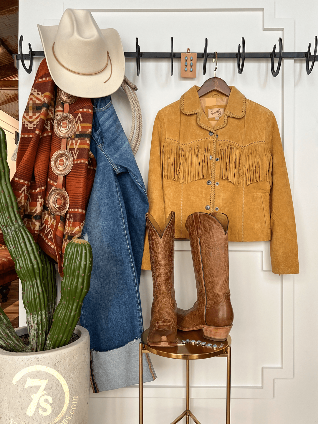 Checotah Leather Fringe Jacket