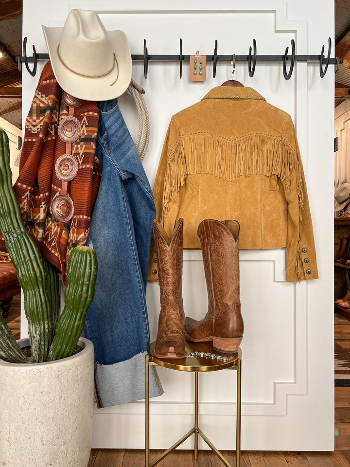 Checotah Leather Fringe Jacket