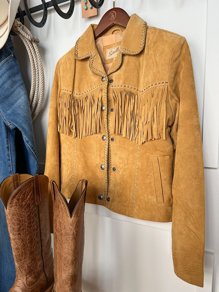 Checotah Leather Fringe Jacket