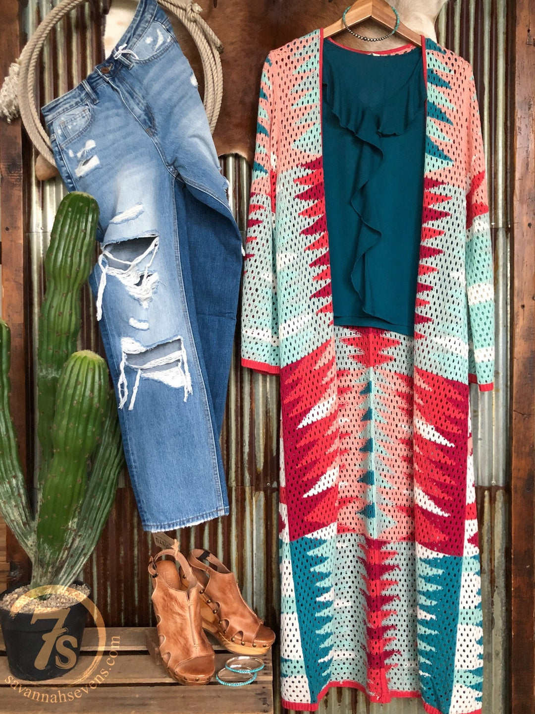 Chetek Southwest Knit Duster