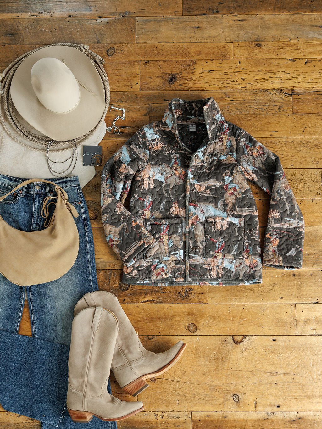 Cody Nights Western Quilted Jacket