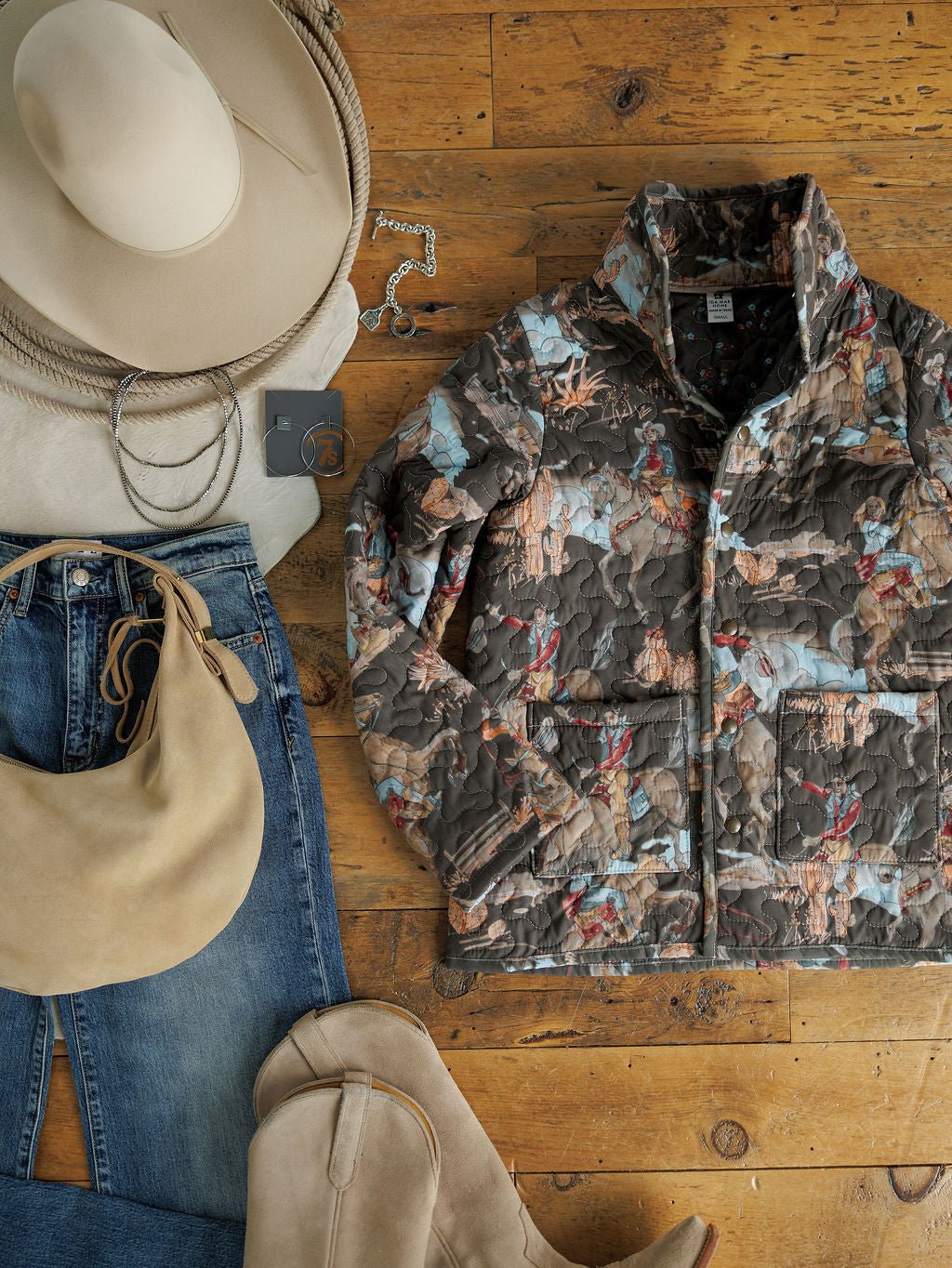 Cody Nights Western Quilted Jacket