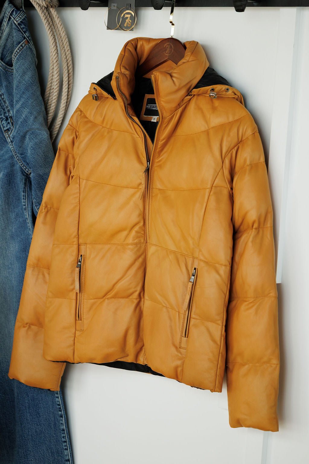Etowah Leather Puffer Jacket