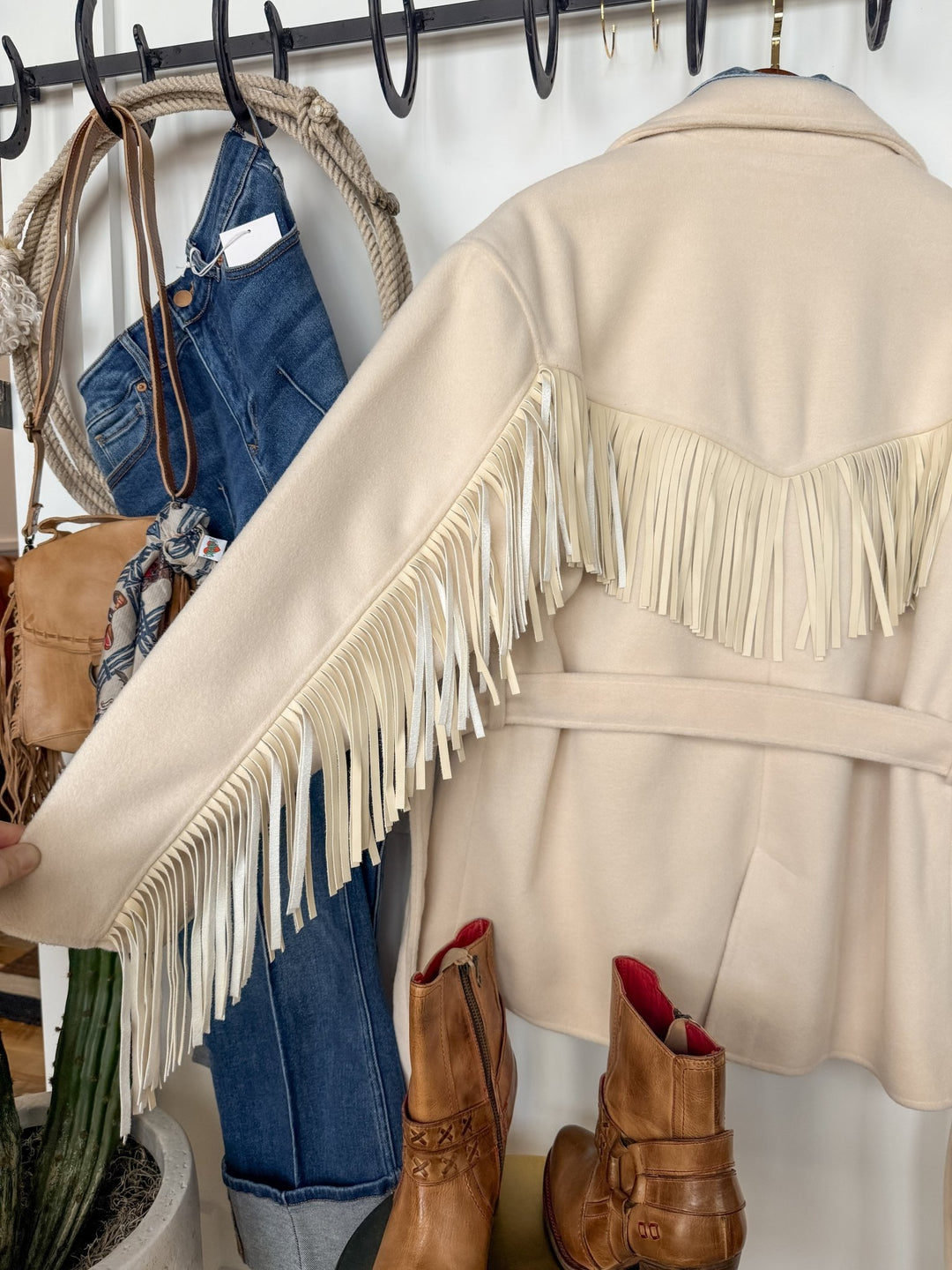 Fayette Fringe Fleece Jacket