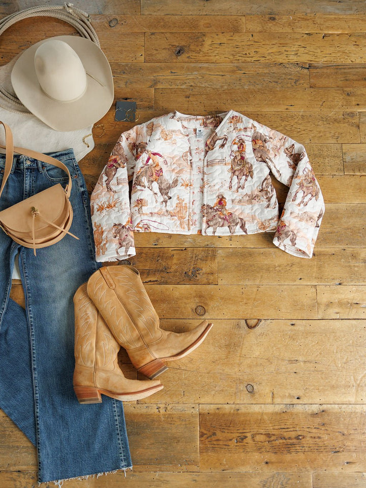 Kaycee Western Quilted Cropped Jacket