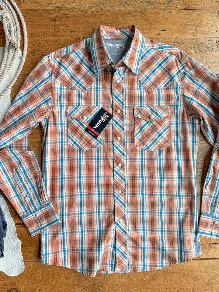 Keller Wrangler Men's Plaid Pearl Snap