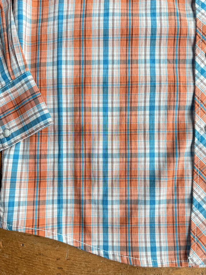 Keller Wrangler Men's Plaid Pearl Snap